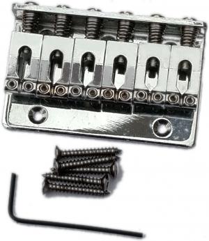 ELECTRIC GUITAR HARD TAIL BRIDGE CHROME 66MM